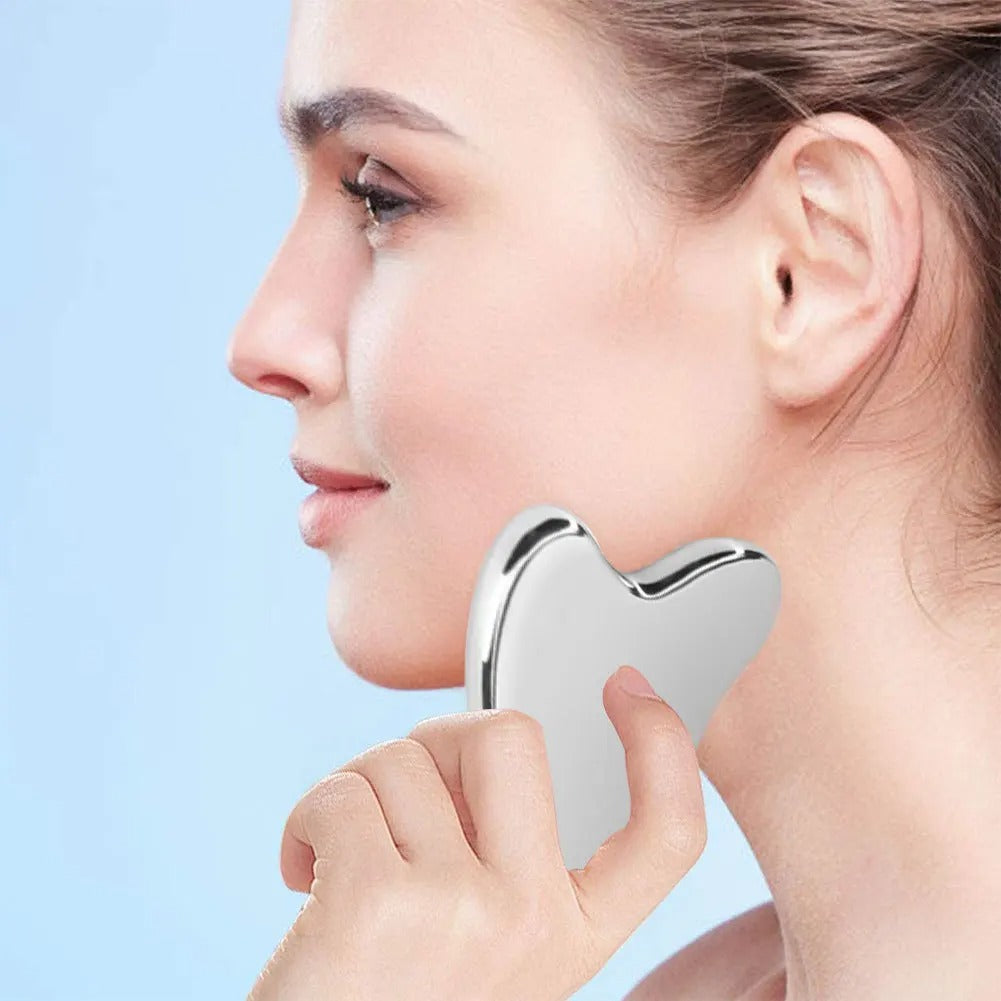 Massager Gua Sha en Acier Inoxydable