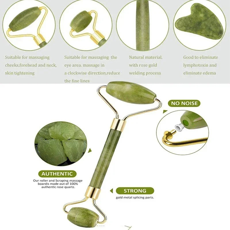 Set de Massage Guasha en Pierre Naturelle