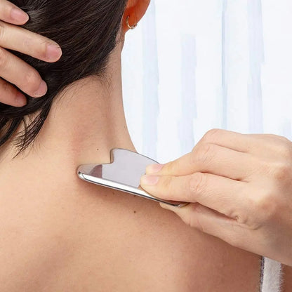 Massager Gua Sha en Acier Inoxydable